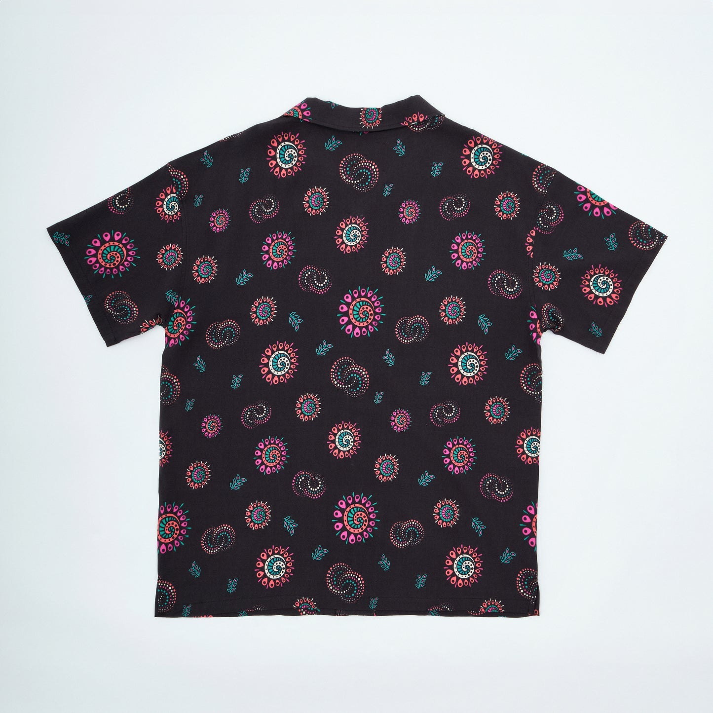 Short Sleeve Shirt | Cosmic Swirl | Black