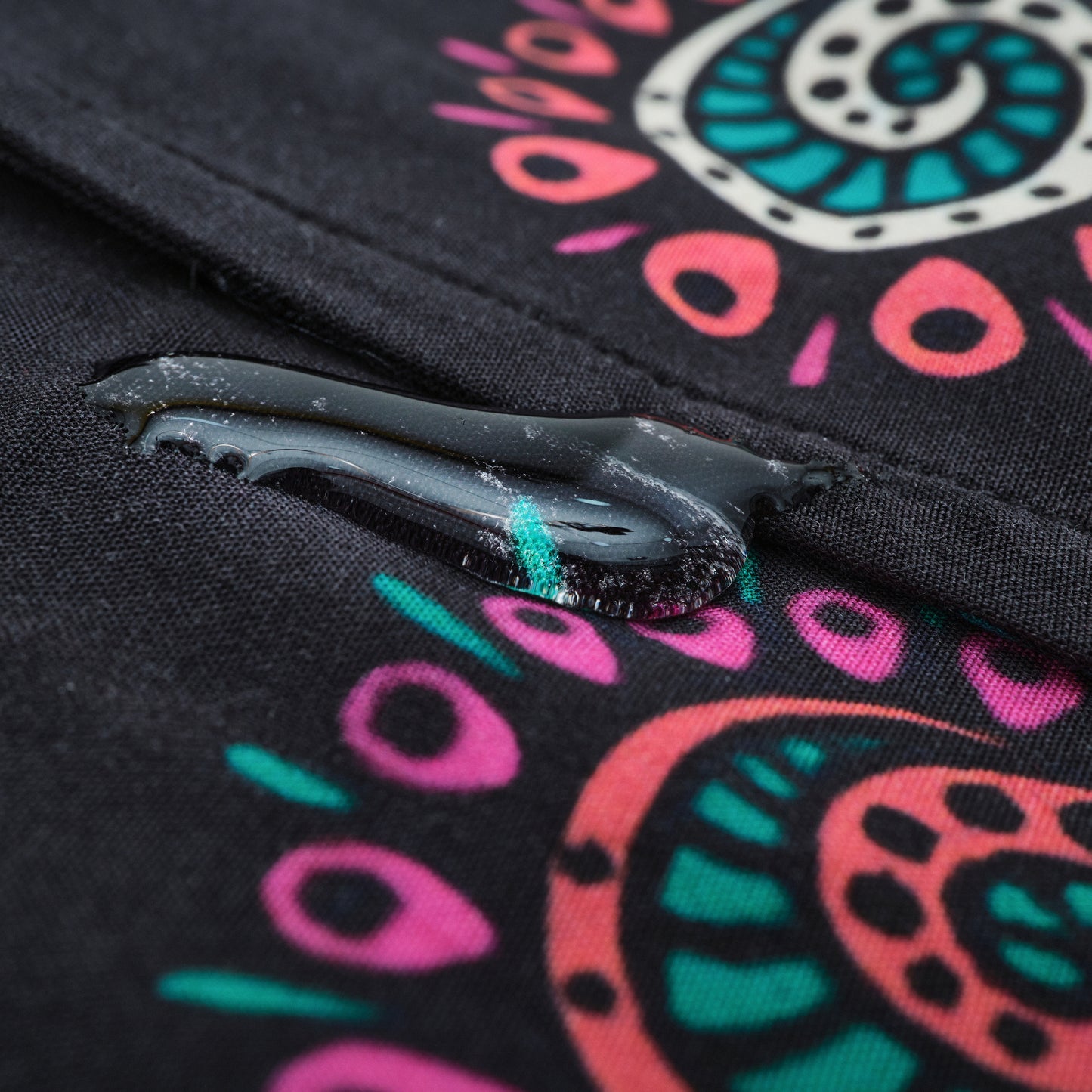 Short Sleeve Shirt | Cosmic Swirl | Black