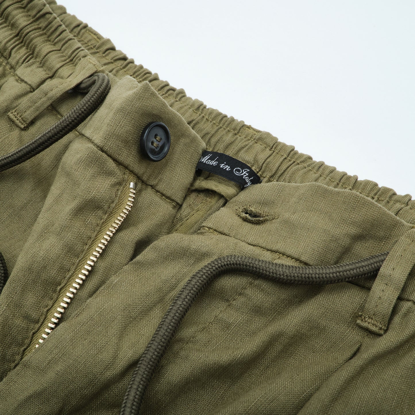 Relaxed Fit Linen Pants – Pleated Front | Yung Linen| Dark Green