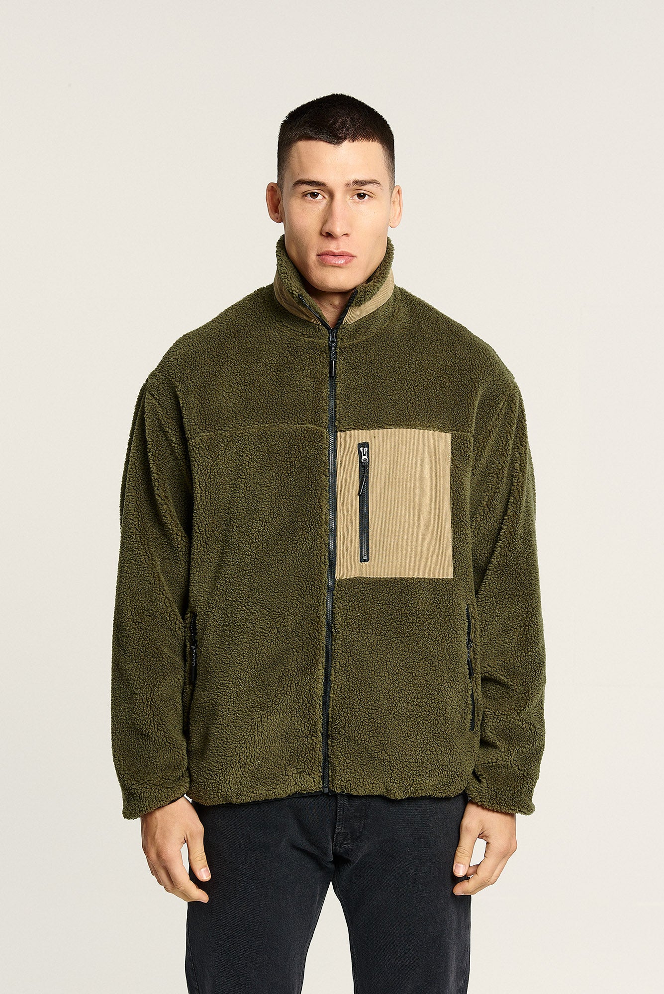 Jacket | Teddy | Green Beige