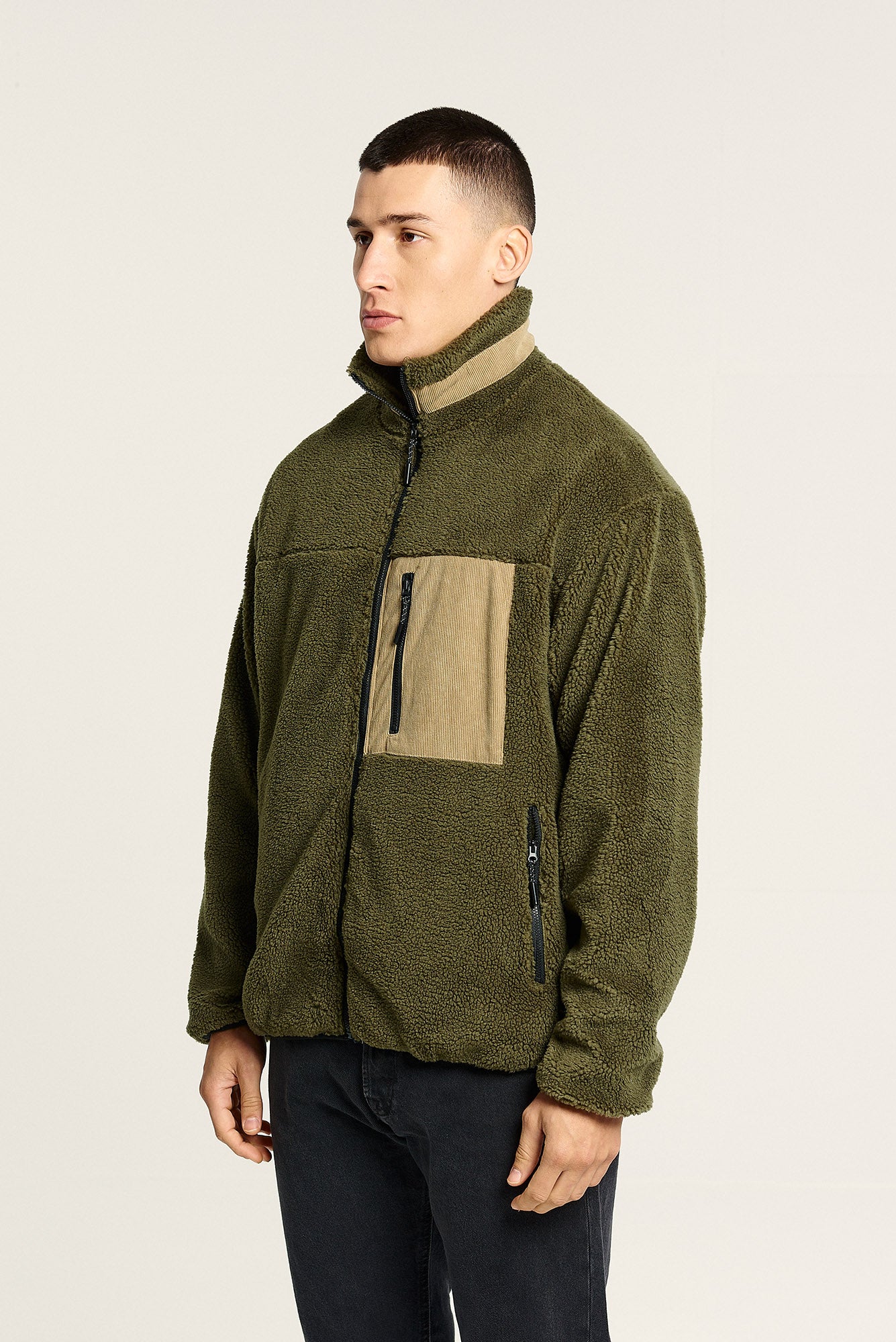 Jacket | Teddy | Green Beige