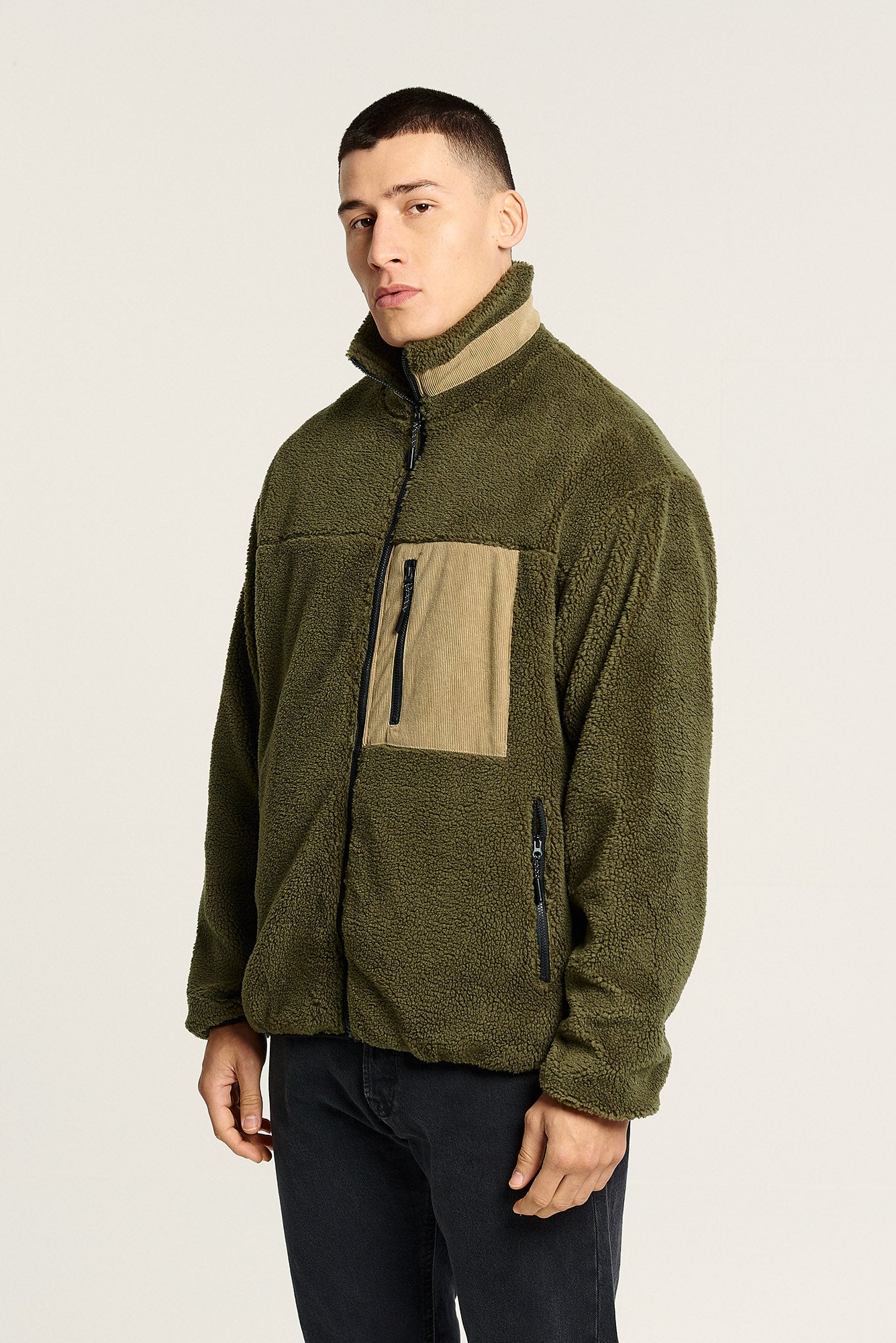 Jacket | Teddy | Green Beige
