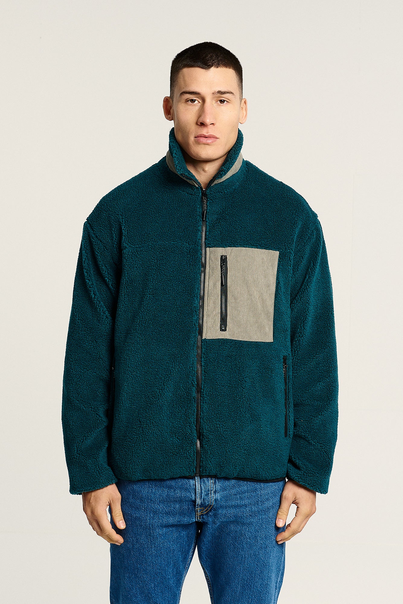 Jacket | Teddy | Petroleum Grey