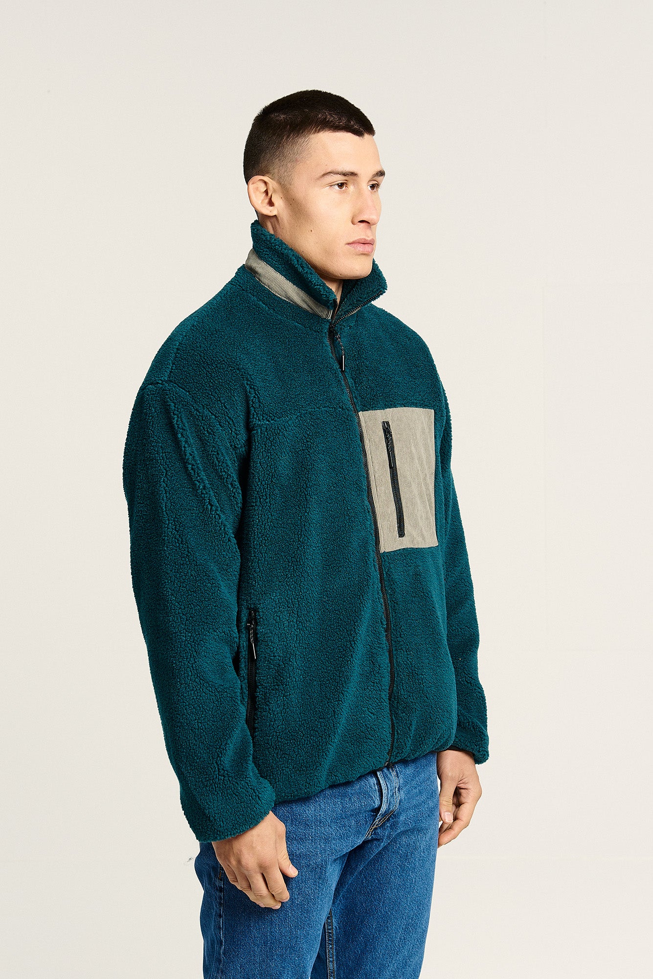 Jacket | Teddy | Petroleum Grey