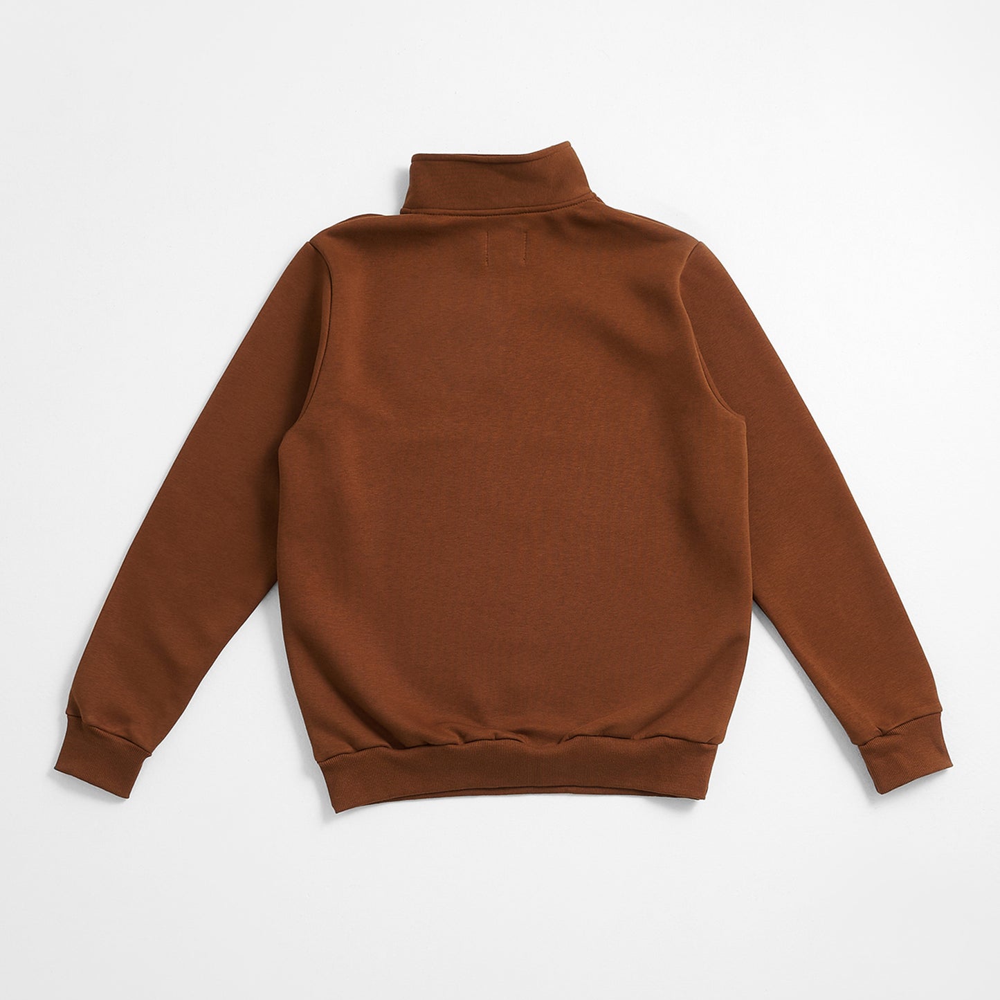 Sweat Half Zip | Duke | Cinnamon Brown