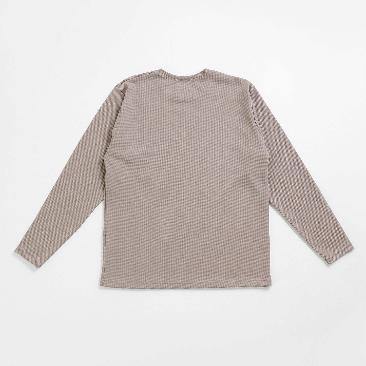 Long Sleeve Waffle Tee | Freddy | Beige