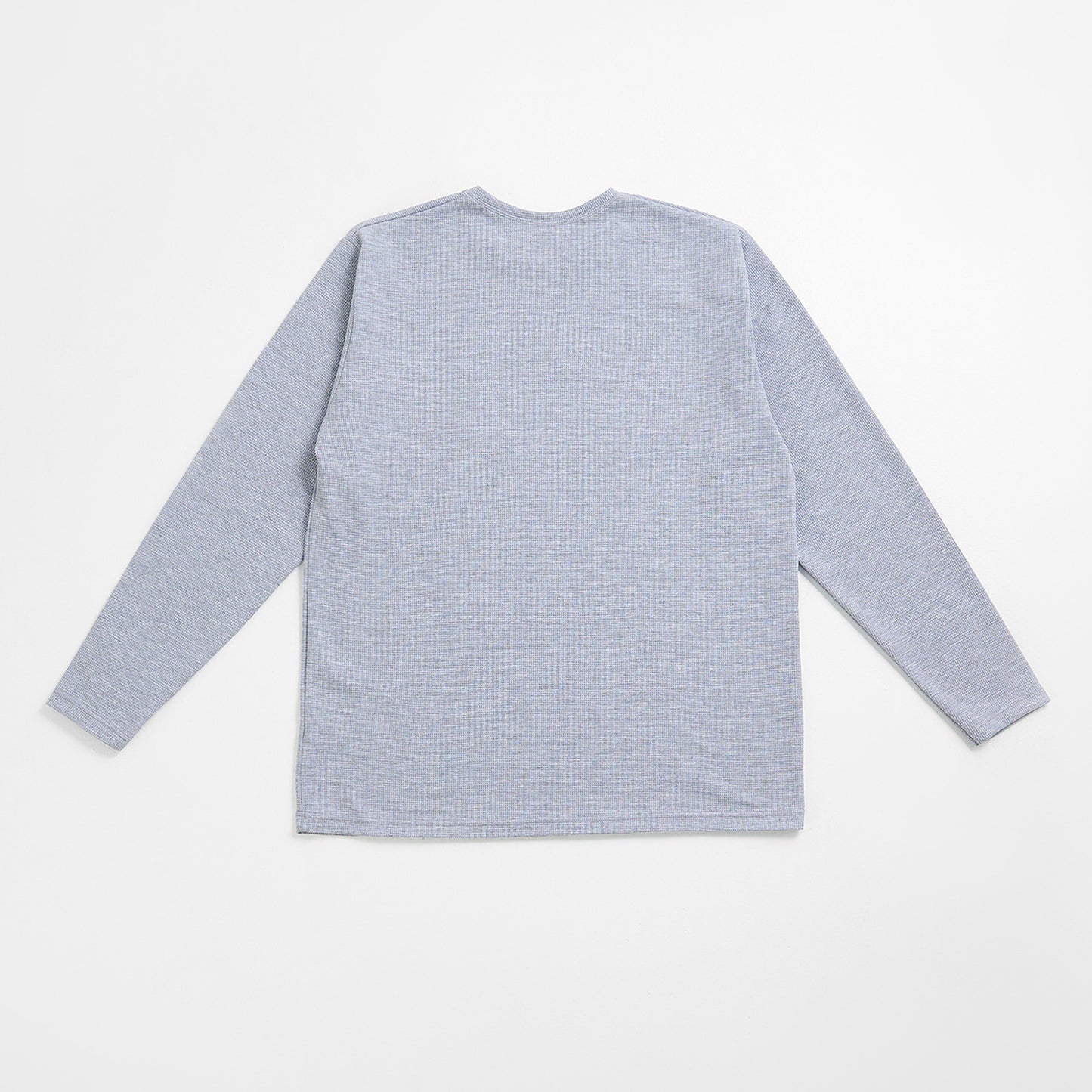 Long Sleeve Waffle Tee | Freddy | Light Grey Mel