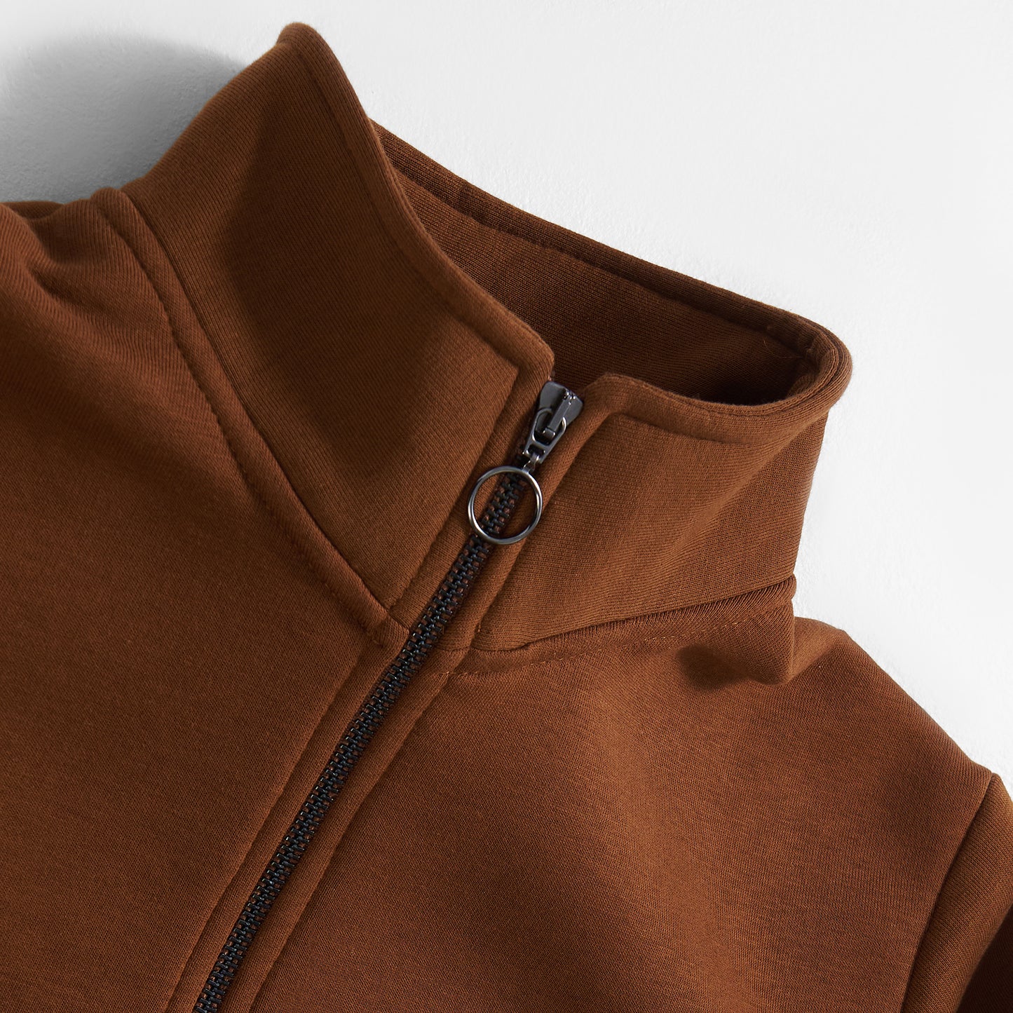Sweat Half Zip | Duke | Cinnamon Brown