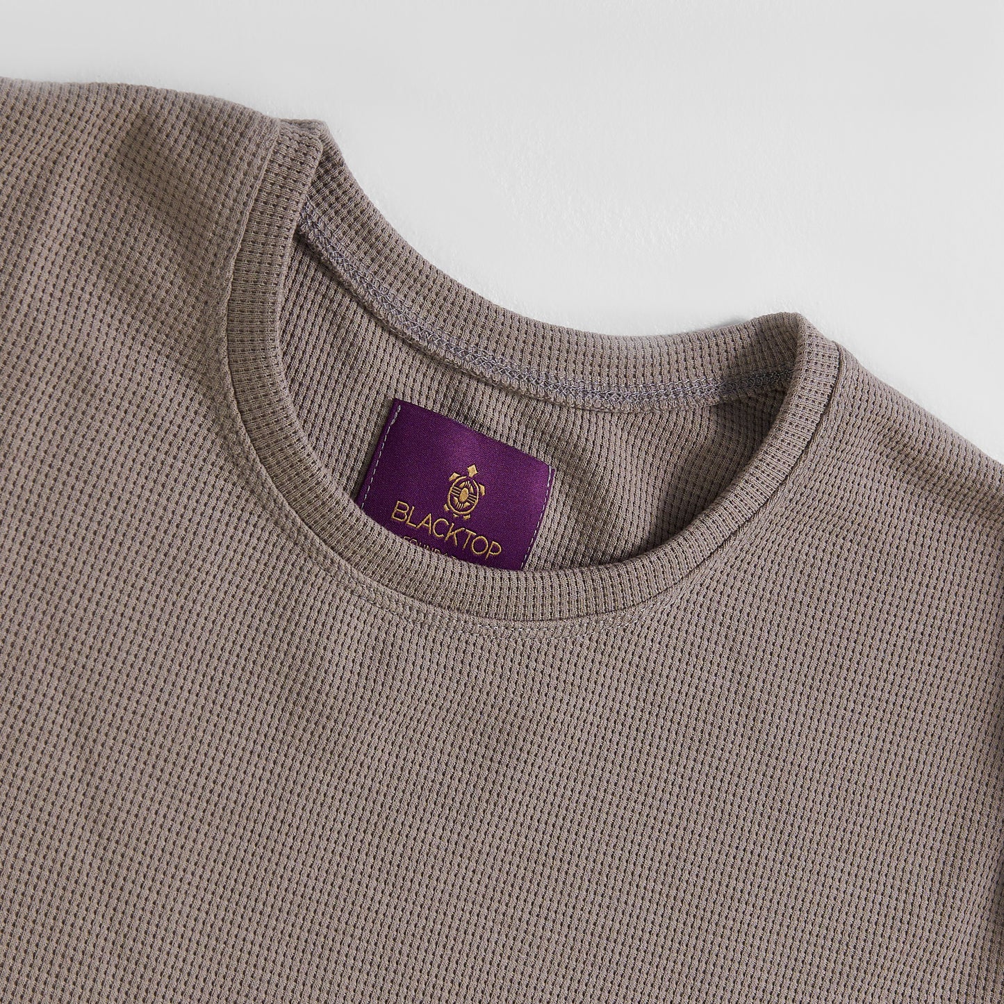 Long Sleeve Waffle Tee | Freddy | Beige
