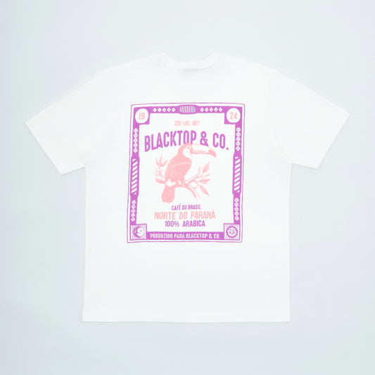 Tshirt | Brown Coffee | White