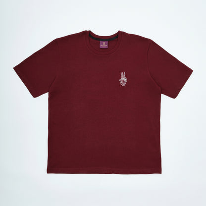Tshirt | Budha Skull | Burgundy