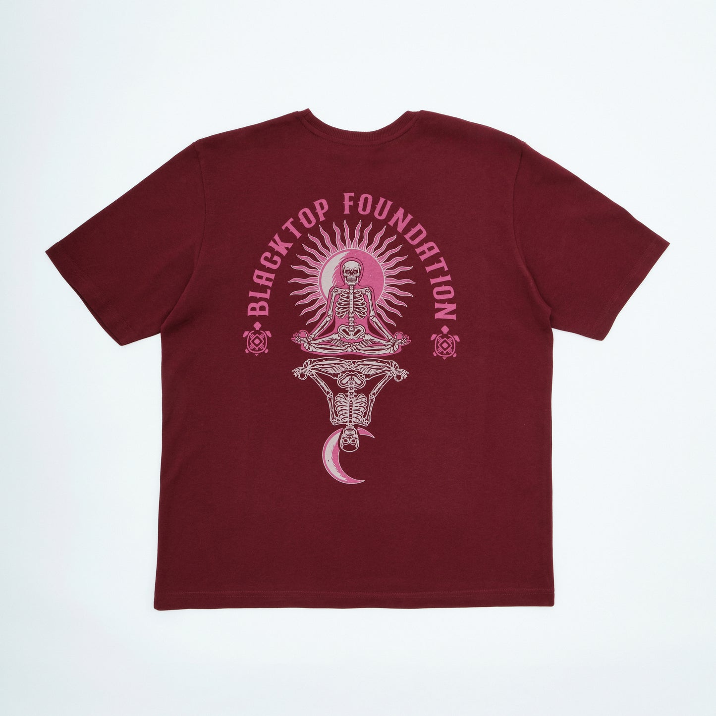 Tshirt | Budha Skull | Burgundy