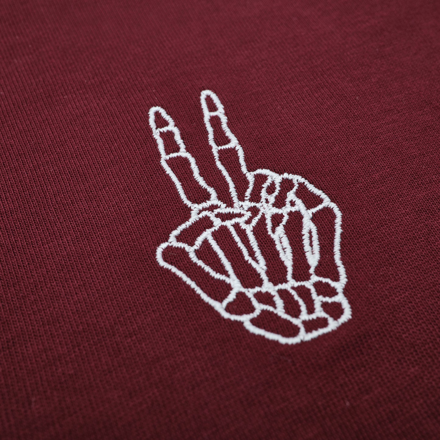Tshirt | Budha Skull | Burgundy