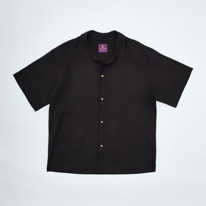 Short Sleeve Shirt | Shadow Flow | Black