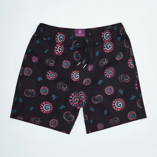 Swim Shorts  | Cosmic Swirl | Black