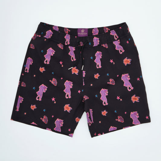 Swim Shorts  | Pink Panthro| Black