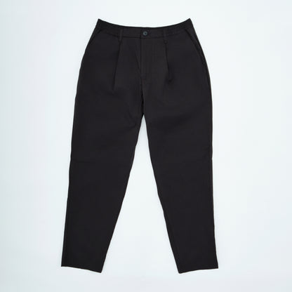Relaxed Fit Pants| Pleated| Black