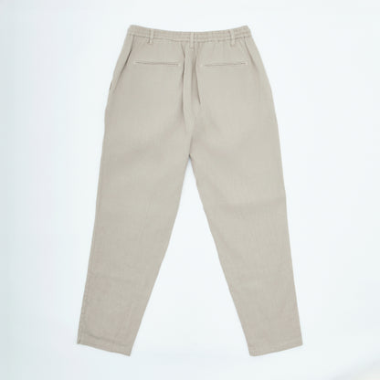 Relaxed Fit Linen Pants – Pleated Front | Yung Linen| Beige