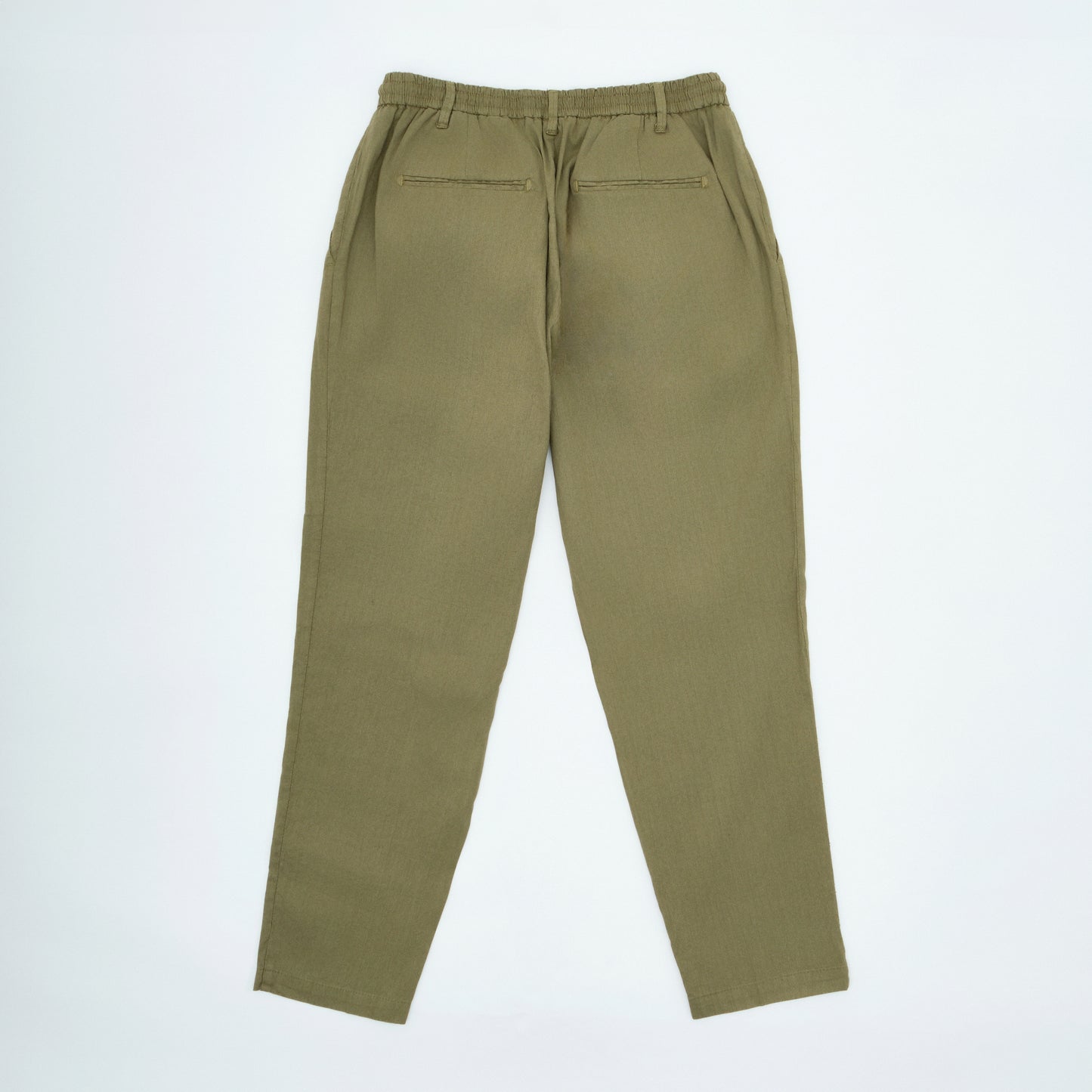 Relaxed Fit Linen Pants – Pleated Front | Yung Linen| Dark Green