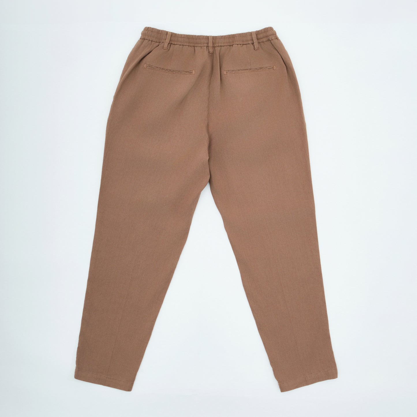 Relaxed Fit Linen Pants – Pleated Front | Yung Linen| Brown