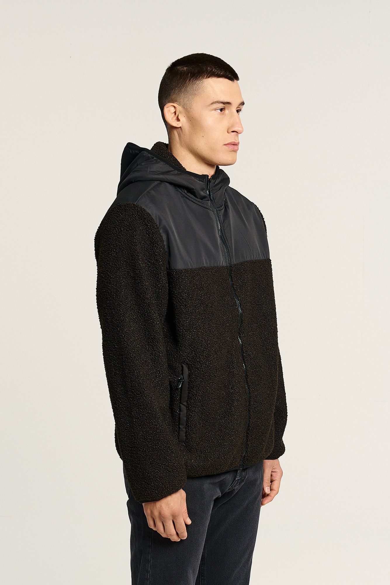 Fleece Zip | Bunny Hop | Black