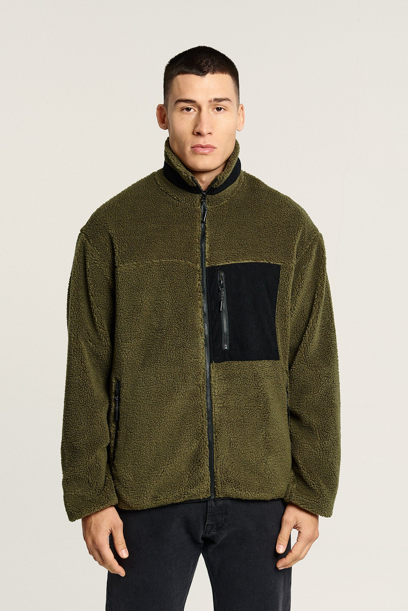 Jacket | Teddy | Green Black