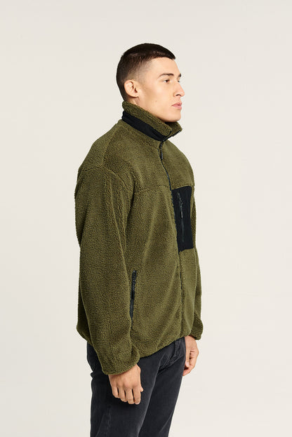 Jacket | Teddy | Green Black