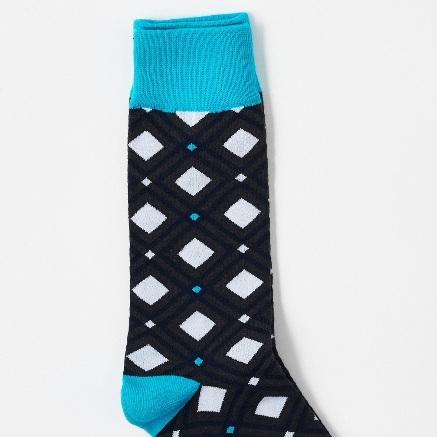 Geometrical Sock | Big Check | Marine