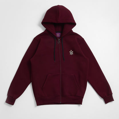 Sweat Full Zip | Shaolin | Burgundy