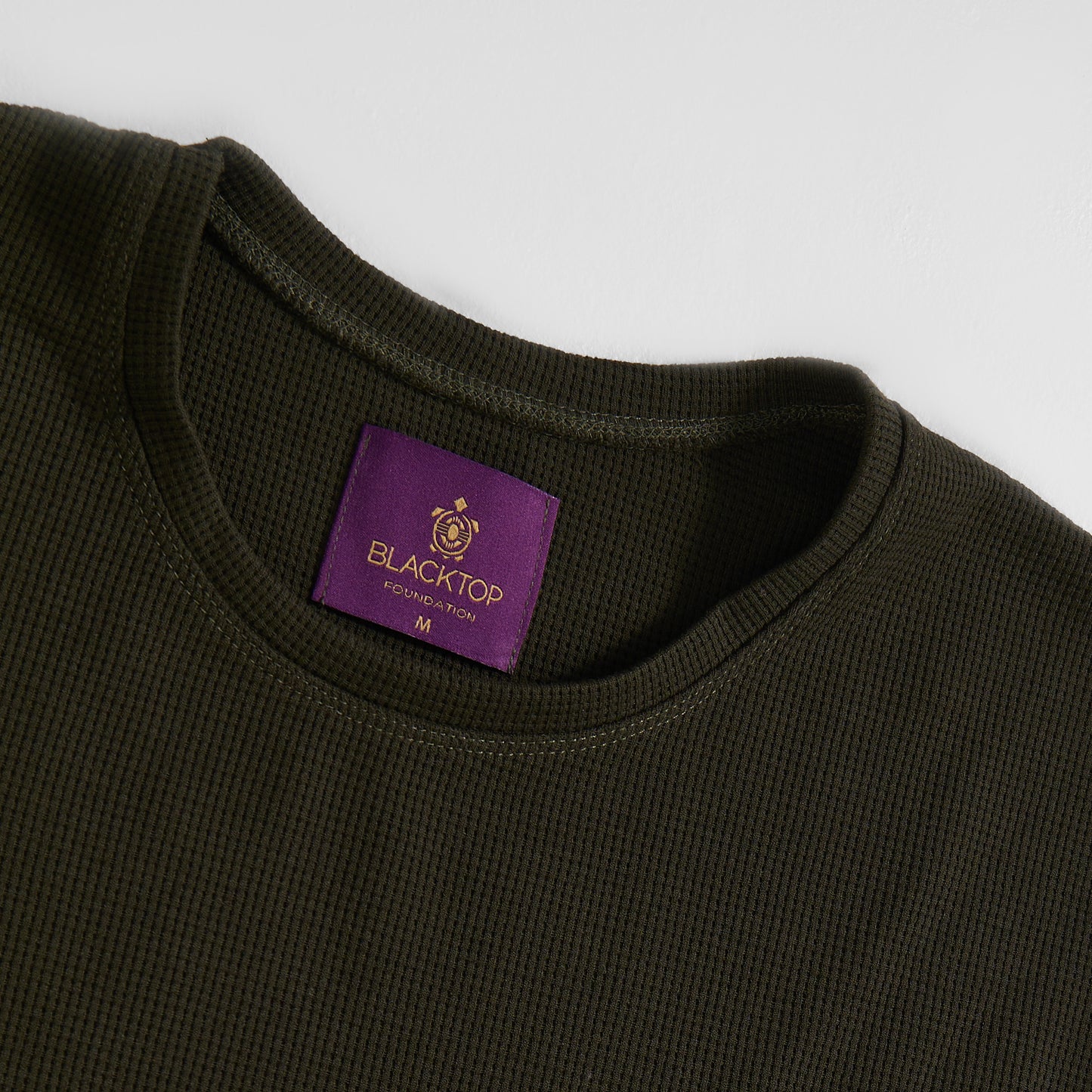 Long Sleeve Waffle Tee | Freddy | Olive