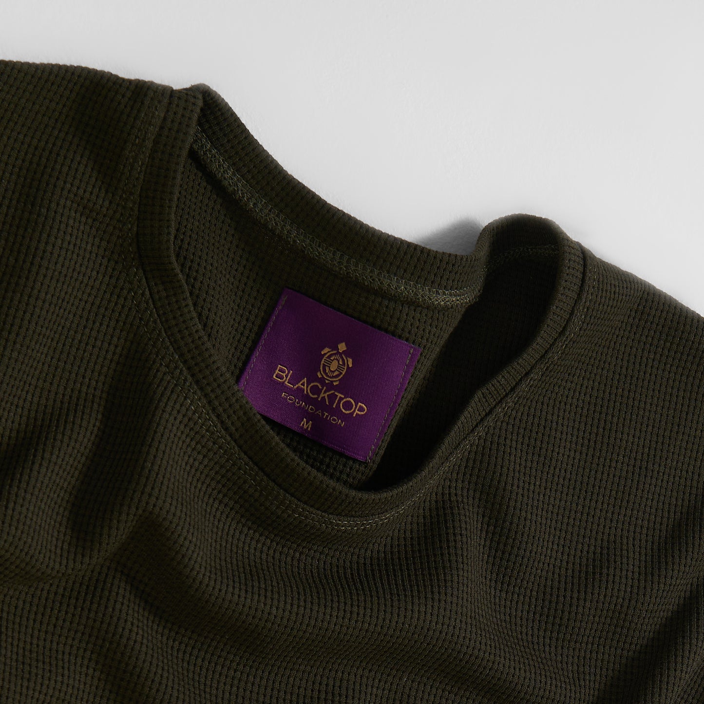 Long Sleeve Waffle Tee | Freddy | Olive