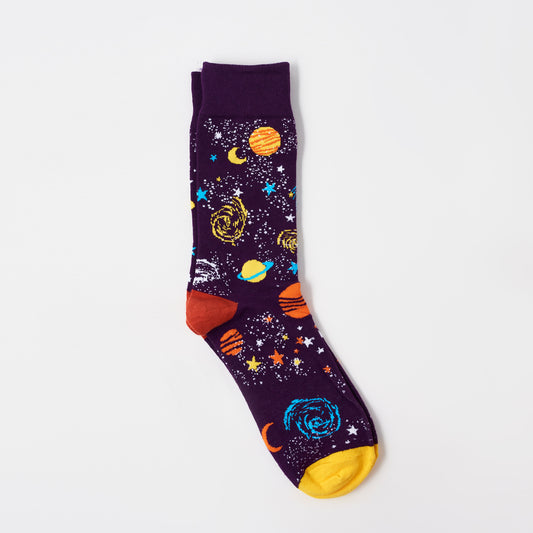 Space Sock | Milky Way | Purple