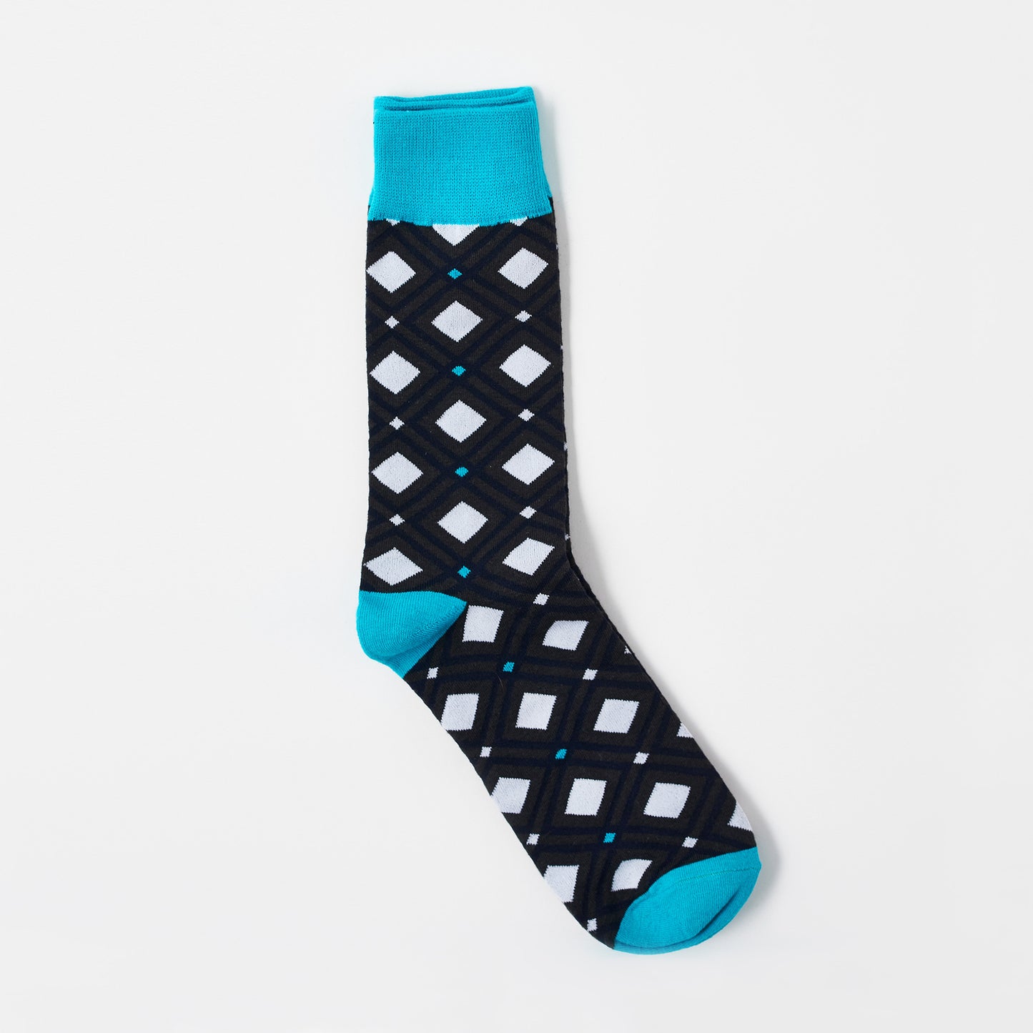 Geometrical Sock | Big Check | Marine